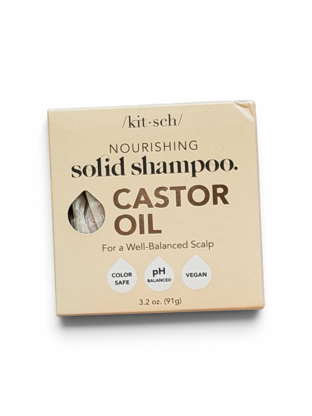 Kitsch Castor Oil Solid Shampoo Bar — 3.2 oz NIB